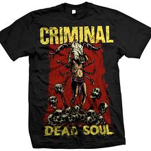 Criminal - Dead Soul Tour Merchandise. Traditional illustration project by Marcos Cabrera - 01.10.2018