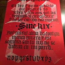 Caligrafía. Gótica textura.. Calligraph project by Juan Manuel Valdés Piñeyro - 05.15.2017