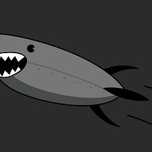 Tiburón! Ein Projekt aus dem Bereich Design, Design von Figuren, Traditionelle Illustration und Vektorillustration von Perla Rivas - 10.01.2018