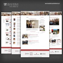 Nueva web: Círculo de Bellas Artes de Valencia. Graphic Design, and Web Design project by Elena Doménech - 01.11.2018