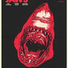 JAWS. Un progetto di Cinema, Direzione artistica, Design editoriale, Graphic design, Illustrazione tradizionale, Illustrazione vettoriale e Pubblicità di Alex G. - 19.09.2017