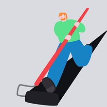 Follow your line. . Ilustrasi tradisional proyek oleh Guille Manchado - 01.11.2018
