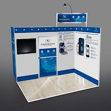 Stand - Arjo solutions. Arquitetura de interiores, Design, e Design de interiores projeto de Stiven Buitrago Sanchez - 12.01.2017