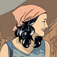 Terese en La Antigua. Traditional illustration, and Vector Illustration project by David Fernandez Rementeria - 12.22.2017