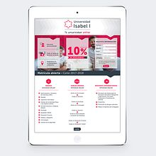 Universidad online Isabel I. Projekt z dziedziny Design,  Reklama, Projektowanie graficzne, Marketing, Multimedia, Web design i Infografika użytkownika Fernando Serra Antón - 13.01.2017