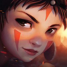 Mononoke Hime. Comic, Art Direction, Lighting Design, Character Design, and Traditional illustration project by Daniel Catalina - 01.15.2018