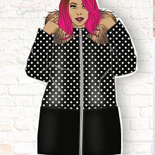 Ilustración CURVY de Moda OI18 "DOTS,DOTS,DOTS!". Un proyecto de Bellas Artes, Diseño y Diseño gráfico de Lara Cuerdo Cabrera - 15.01.2018