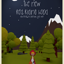 LOWPOLY SCENE- THE NEW RED RIDING HOOD. Projekt z dziedziny 3D, Trad, c i jna ilustracja użytkownika Catuxa Barreiro - 15.01.2018