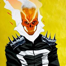 Ghost Rider. Een project van Stripboek y Traditionele illustratie van Adrián Rodríguez Pérez - 15.01.2018