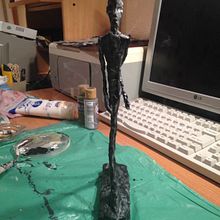 making of GIACOMETTI en miniatura. Street Art, Arts, Crafts, Fine Arts, Design, and Sculpture project by Cristii Vs - 01.15.2018