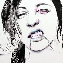 REBELD BLACK. Bolígrafo, tinta y acrílico. Fine Arts, Traditional illustration, and Painting project by Elena Struch - 01.07.2018