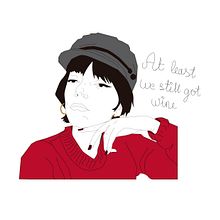 Ilustración.- At least we still got wine Ein Projekt aus dem Bereich Grafikdesign und Traditionelle Illustration von Belen Bardon Lores - 16.01.2018