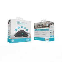 Packaging: Control Remoto Universal Inteligente IR/RF WIFI - muvit I/O. Graphic Design, Photo Retouching, and Packaging project by Amanda Aliaga Barba - 08.30.2017