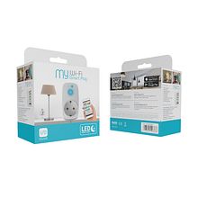 Packaging: Enchufe Inteligente Wifi - muvit I/O. Graphic Design, Packaging, and Photo Retouching project by Amanda Aliaga Barba - 08.16.2017