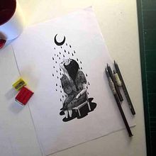 Romance de la pena negra. Federico García Lorca. Traditional illustration project by Alejandro Alonso - 11.16.2016