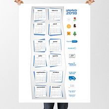 Calendario 2018 . Projekt z dziedziny Projektowanie graficzne użytkownika Boris Campanyà Llebaria - 01.12.2017