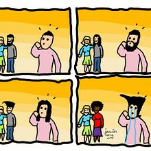 :) / :) / :) / :(. Comic, Design, Graphic Design, and Traditional illustration project by Javier Eme Uve - 01.17.2018