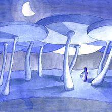 Paisaje in blues! Ein Projekt aus dem Bereich Traditionelle Illustration von Alejandro Bottini - 17.01.2018