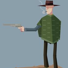 El Hombre Sin Nombre. Un proyecto de Diseño de personajes, Ilustración tradicional e Ilustración vectorial de Daniel Diaz Estrada - 17.01.2018