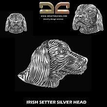 Irish setter dog head Ein Projekt aus dem Bereich Schmuckdesign von Diego Aramburu - 18.01.2018