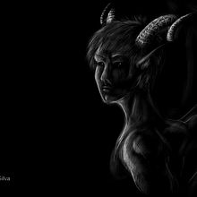 My Demon Character. Character Design, and Traditional illustration project by Vanessa Mata da Silva - 01.18.2018
