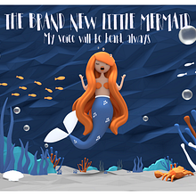 LOWPOLY SCENE-THE BRAND NEW LITTLE MERMAID. Projekt z dziedziny 3D, Trad, c i jna ilustracja użytkownika Catuxa Barreiro - 19.01.2018