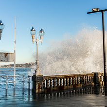 18/01/2018 Olas en la playa de San Lorenzo de Gijón, Asturias. Un proyecto de Fotografía de coudlain - 18.01.2018