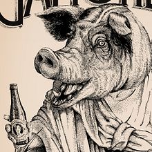 Posters Cervezas la Virgen. Art Direction, and Traditional illustration project by Ulises Martín Martín - 01.22.2015