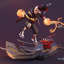 Teen Wizard Devil. 3D, and Character Design project by gesiOH - 01.24.2018
