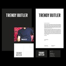 TRENDY BUTLER. Br, ing, Identit, Art Direction, and Graphic Design project by Álvaro Fernández Maldonado - 01.25.2018