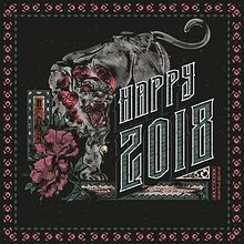 Happy Dog Year 2018. Un proyecto de Diseño, Pattern Design, Ilustración tradicional, Ilustración vectorial, Lettering y Tipografía de dreiikoo - 15.01.2018