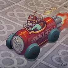Born to be wild in Barcelona. Un proyecto de Ilustración tradicional de Evelt Yanait - 01.03.2017