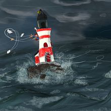 Golpe de viento. Un proyecto de Ilustración tradicional de nobebocafe - 26.01.2018