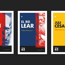 Shakespeare Collection – Edicions 62. Un proyecto de Dirección de arte, Br, ing e Identidad, Diseño editorial, Diseño gráfico y Tipografía de David Martinez - 26.01.2018