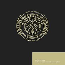 Hammersmith Brewing Co. – Branding Identity. Un proyecto de Dirección de arte, Br, ing e Identidad, Diseño gráfico, Ilustración tradicional, Marketing, Packaging e Ilustración vectorial de David Martinez - 26.01.2018