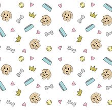 Dog lovers. Design, Pattern Design, and Graphic Design project by Victoria G. - 01.28.2018