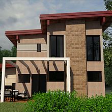 Casa con 4 dormitorios. Un proyecto de 3D, Arquitectura e Infografía de Ángel-Augusto Edjang - 30.01.2018
