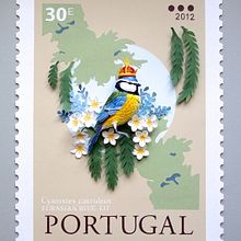 Sello postal de Portugal . Un progetto di Belle arti, Character design, Design editoriale, Illustrazione tradizionale, Paesaggismo e Papercraft di Diana Beltran Herrera - 30.01.2018