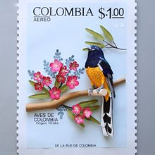 Sello postal de Colombia . Un progetto di Artigianato, Belle arti, Character design, Design editoriale, Illustrazione tradizionale, Paesaggismo e Papercraft di Diana Beltran Herrera - 30.01.2018