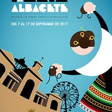 Cartel Feria Albacete 2017. Graphic Design, and Vector Illustration project by Jose Blas Ruiz Hernandez - 12.19.2016