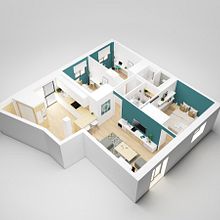 Reforma integral en Córdoba. Un proyecto de Diseño de interiores, 3D, Diseño, Fotografía y Retoque fotográfico de HABdesign - 01.11.2018