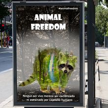 Campaña de Concienciación sobre la Libertad Animal 2. Un proyecto de Diseño gráfico, Diseño y Publicidad de Isabel Resinas Arias de Reyna - 18.01.2017
