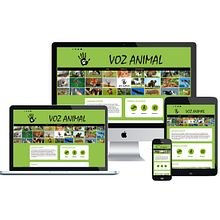 Diseño de la web "Voz Animal", en defensa de los animales. Un proyecto de Diseño Web, Informática y Diseño de Isabel Resinas Arias de Reyna - 13.01.2017