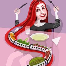 Food and Drink. Character Design, Traditional illustration, Vector Illustration, and Advertising project by Ribes Cooked - 02.01.2018
