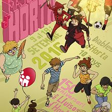 Cartel Festa Major d'Horta 2016. Un proyecto de Diseño gráfico e Ilustración tradicional de Marr - 01.08.2016