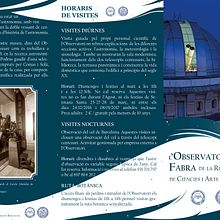 Tríptico para l'Observatori Fabra. Un proyecto de Diseño de la información, Diseño editorial y Diseño gráfico de Marr - 01.03.2017