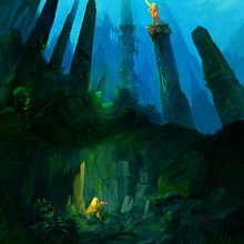 Sea environment  . Arte plastice, Ilustrație tradițională, Arhitectură peisagistică și Design de jocuri de Marta D. Portgas - 02.01.2018