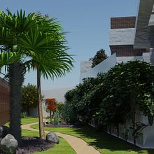 Jardín. Un proyecto de Arquitectura, 3D e Infografía de Ángel-Augusto Edjang - 01.02.2018