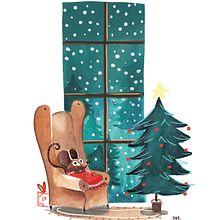 christmas. Un proyecto de Diseño de personajes e Ilustración tradicional de marta moreno - 02.02.2018