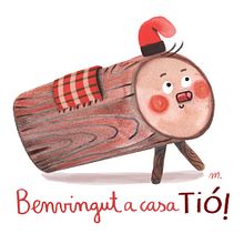 Caga tió. Un proyecto de Artesanía, Bellas Artes, Diseño de juguetes, Diseño de personajes e Ilustración tradicional de marta moreno - 02.02.2018